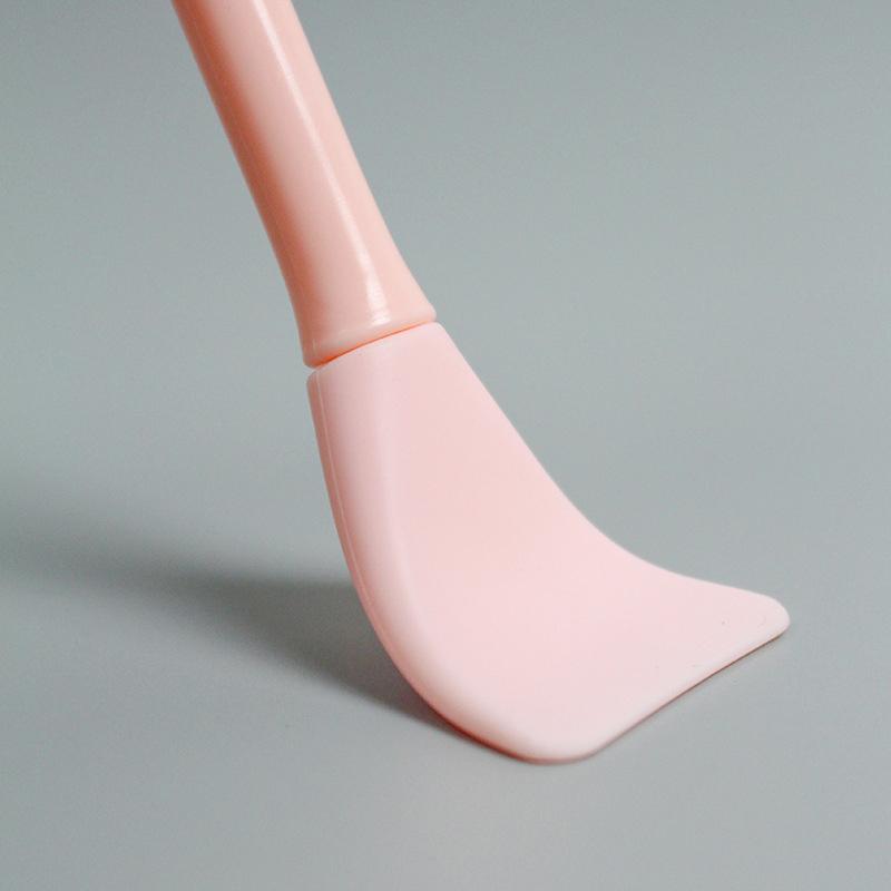Double Head Dual-Use Facial Mask Brush Silicone Facial Mask Stick With Scoop Facial Beauty Tool