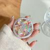 Color Sequined Flower Pearl Magnetic Mobile Phone Airbag Bracket Retractable Ring Desktop Lazy Drama Support