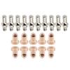 20pcs Plasma Cutter Electrodes KP2842-1 Tips KP2842-2 For LC25 Torch Plasma Cutter Accessories Welding Tool Electrode Nozzle Tip