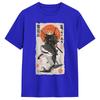 Ukiyoe Art Japanese Cat Riding T Shirt Unisex Pure Cotton Fashion Male Tshirts O Collar Tee Shirt Short Sleeve Clothing Present