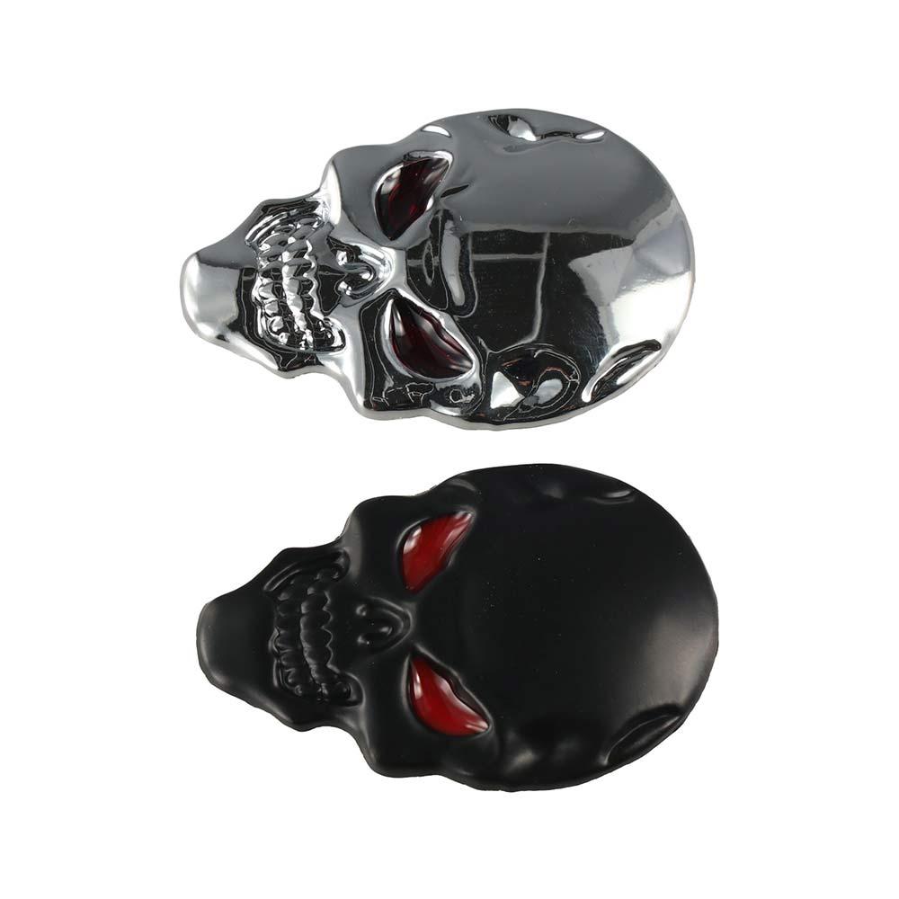 Zinc Zinc Zinc Alloy Skull Skeleton Car Decal 3D Metal 3d Metal Skull Emblem Badge  Car Decoration