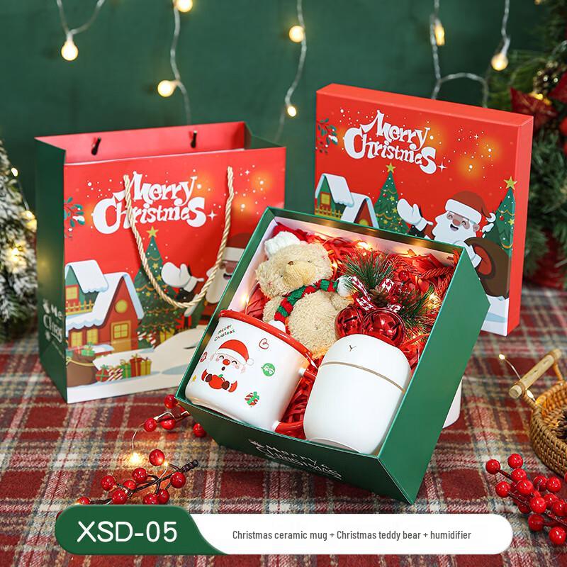 Christmas Ceramic Mug Gift Set with Humidifier & Bear