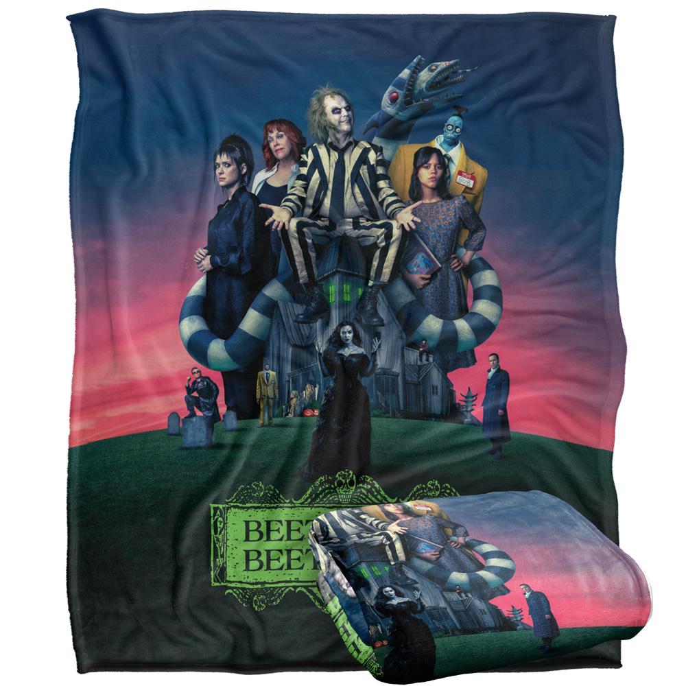 Beetlejuice Beetlejuice Movie Poster Blanket