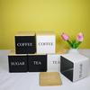 Elegant Bamboo & Wood Lid Tea Caddy, Tinplate Storage Box, Moisture-Proof Sealed Jar for Coffee Beans & Candy.