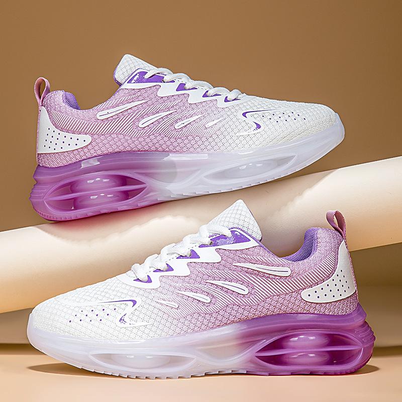 Spring and summer mesh outdoor breathable leisure student sports shoes women's air cushion running shoes jogging shoes large size mesh