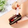 Secure Closure PU Buckle Coin Purse Large Capacity Lipstick Storage Bag  Evening Out