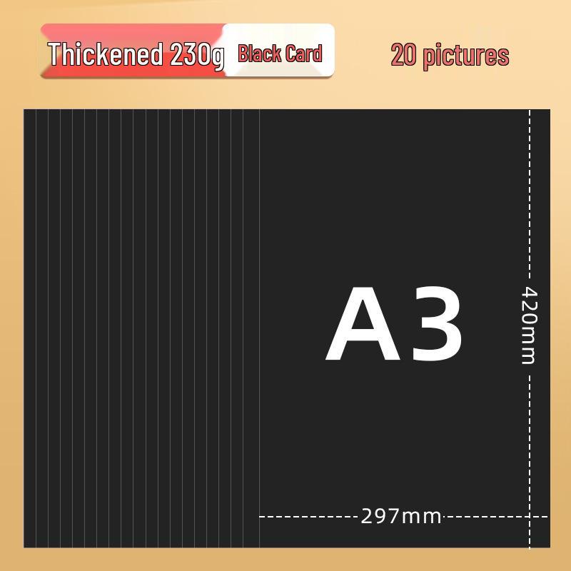 Yuanhao A3 Thick Colored Cardstock, 230g for Kindergarten & Elementary School Crafts