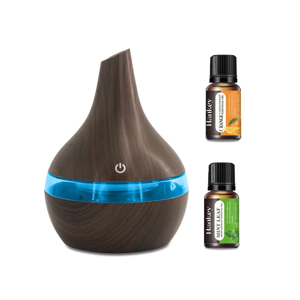 Portable 300ml USB Humidifier  2 in 1 Aromatherapy Diffuser for Home & Travel (Includes  Essential Oils)