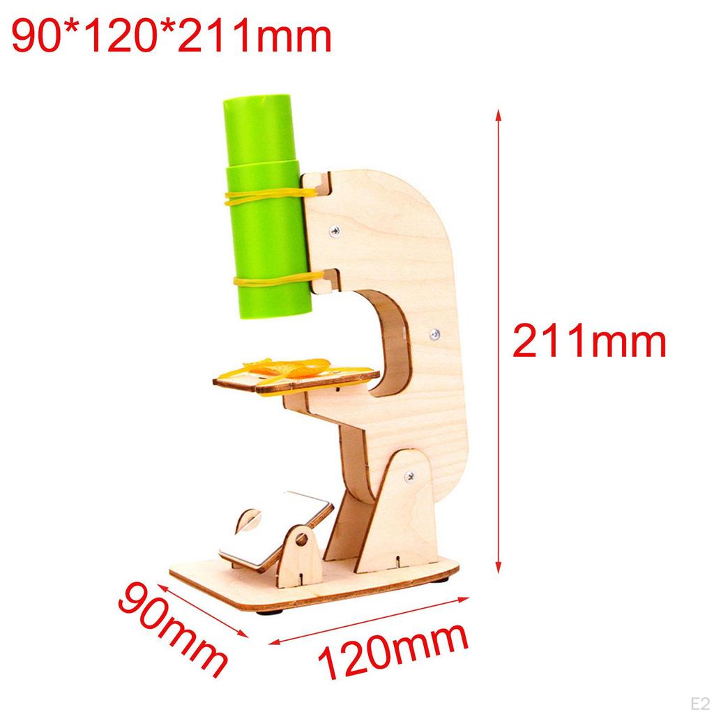 Wooden Crafts Science Toy Education Physics Magnification Lab Props Experiment Kits