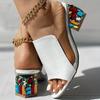Fashion Women Shoes New Crystal Sandals 2025 Spring Summer Open Toe Sandals High Heels Beach Fashion Sandals Women Sandalias De Mujer