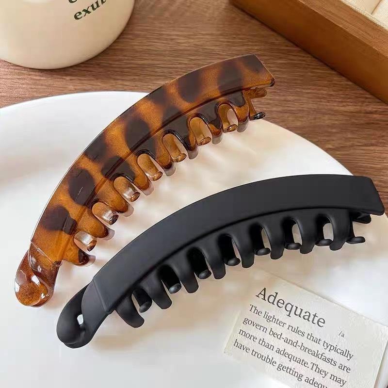 Non Slip Banana Claw Clips For Women Leopard Print Large Banana Clip For Thick Barrettes Ponytail Hairgrip Hair Accessories Gift