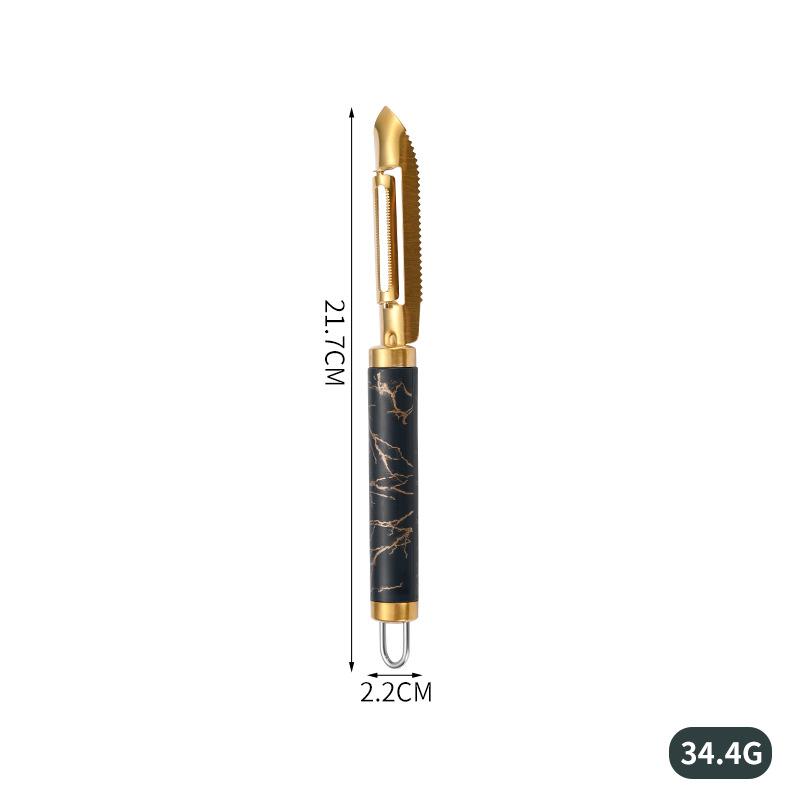 

Золотая овощечистка, нержавеющая сталь, картофелечистки, моркови, многофункциональный кукурузный рубанок, устройство для удаления чешуи рыбы, слайсер, кухонный гаджет