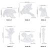 Animal Pendant Hanging Molds Keychain Desktop Ornament Molds Jumping Deer Sheep Bear Silicone Mould Craft Supplies