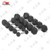 Zhongbisheng Rubber-coated Hexagonal Dumbbell Set with Rack