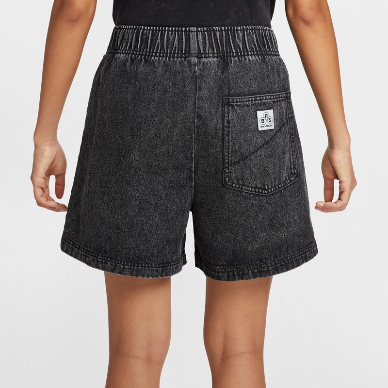 Nike Sportswear Vintage Casual Comfortable Sports Denim Shorts Women Shorts Black IF3404-010