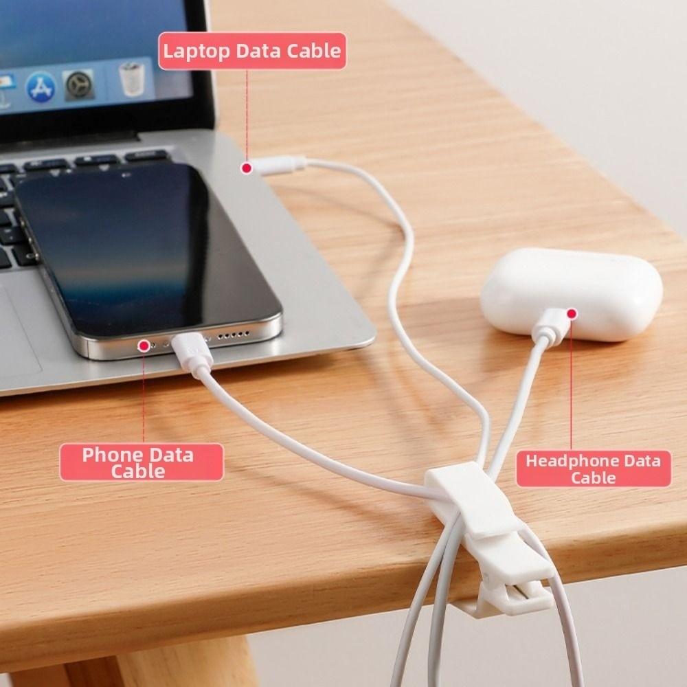 3Pcs New Reusable Cable Management Clips Multi-Purpose Mini Cord Fixed Clips Durable Wire Holder Organizer
