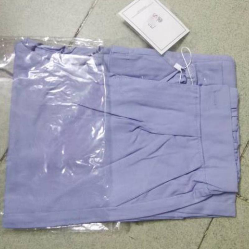 

Женские широкие брюки Льняные тонкие повседневные брюки Профессиональные женские брюки Свободные брюки с девятью точками 3XL фиолетовый