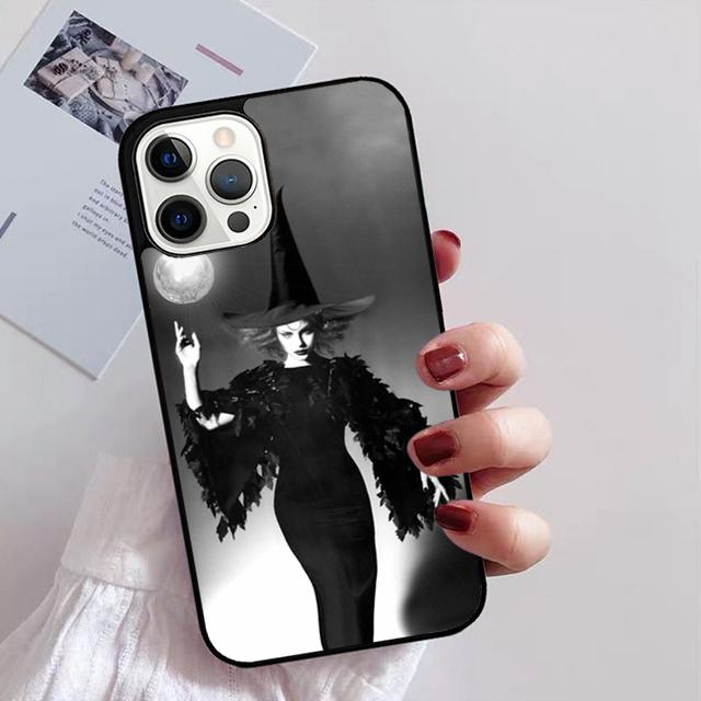 Halloween Moon Witch Horror Phone Case For iPhone 17 Air 16 15 14 13 12 11 Pro Max Plus Max Cover Shell Coque