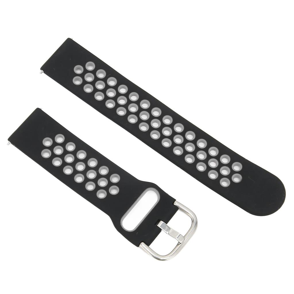 20mm Soft Silicone Watch Band Strap Wristband Replacement with Holes for GTS 3