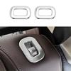 Silver 2pcs Rear Seat Switch Frame Trim Fit For Benz 2020-2022 GLE GLS Titanium