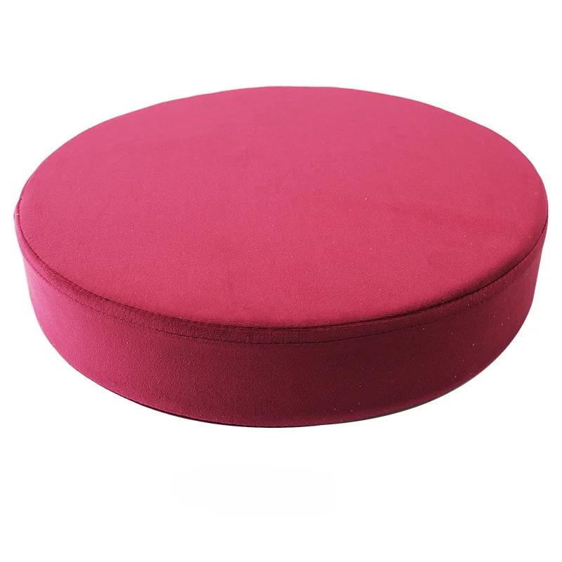 

35/40/45/50cm Round Chair Cushion Memory Cotton Office Anti-slip Velvet Anti-fouling Cushion Home Thicken Soft Back Pillows 40x5cm