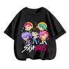 Kpop Lovci démonů Dětské oblečení Tričko s krátkým rukávem Roztomilé Kpop Lovci démonů Tygří Harajuku Tričko pro kluky a holky
