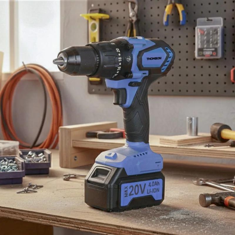 Thomson - Mio_hammerdrill - Perceuse à Percussion Sans Fil - 20v - 100nm