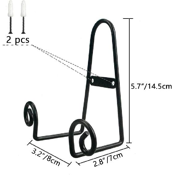 YY YEARCHY Plate Stand Holder for Wall Hanging Display Rack Art Hanger Metal Easel Photo Holder Books Bowls Platters