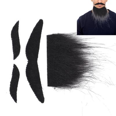 Halloween Skägg Mustasch Ögonbryn Kostym Festdekoration Skägg Ansiktshår Mustasch Prop