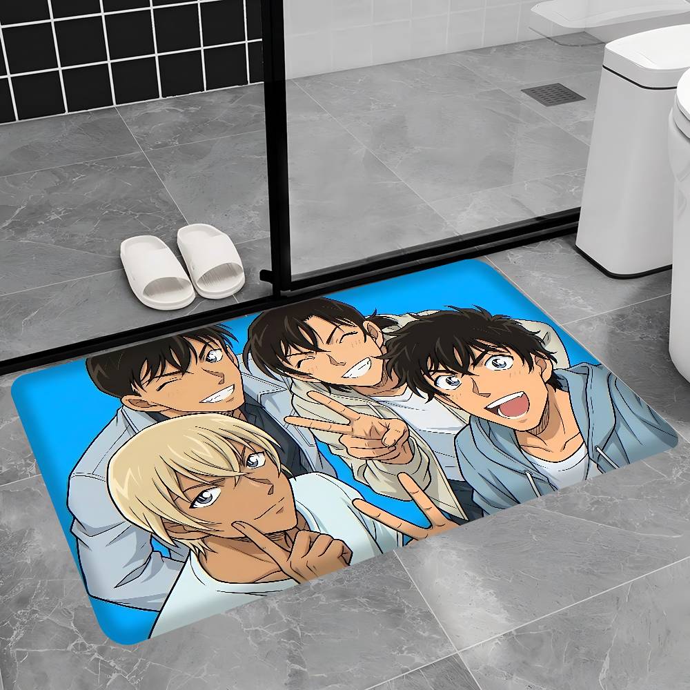 Mystery Detective C-Conan Hallway Carpet INS Style Soft Bedroom Floor House Laundry Room Mat Anti-skid Bedside Area Rugs