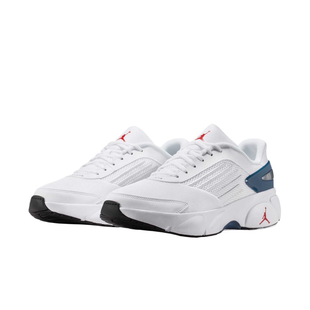 Jordan TRUNNER FLOW Running Shoes Men's Low Top White/Flame Red/True Blue/Black/Metallic Silver/Pure White Gold IO2091-100
