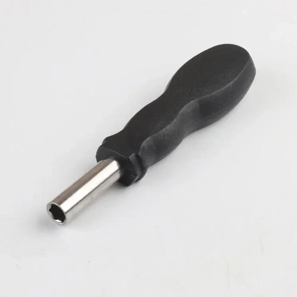 1pc 6.35mm Screwdriver Handle Soft Grip Rubber Hexagonal Screwdriver Bits Portable Replacement Extension Handle Tool 126mm