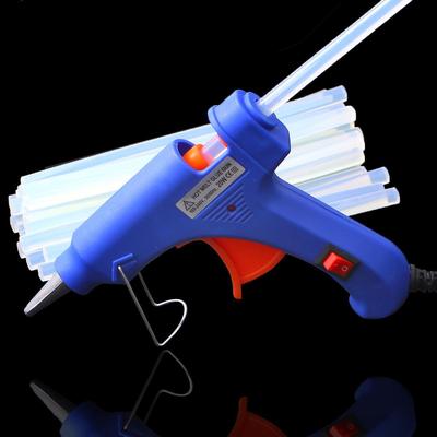 DIY Glue Gun with Thick & Thin Transparent Hot Melt Glue Sticks (7mm & 11mm) - High Viscosity for Hair & Ear Accessories
