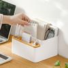 Large Capacity Remote Control Phone Holder Smooth Edge Desktop Storage Box  for Home