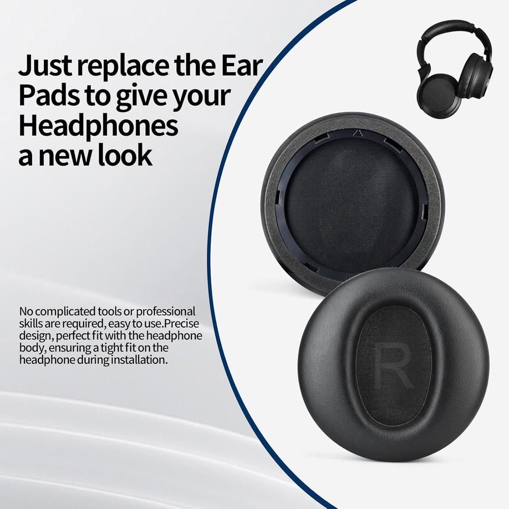 Headphones Replacement Ear Pads for Wyze Noise Cancelling Over Ear Headphones Ear Cushions Cover Repair Part (Black)