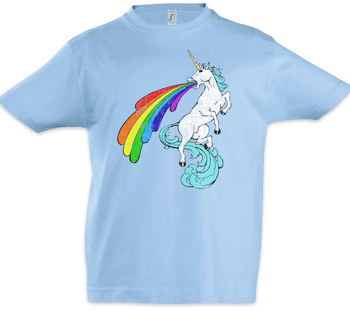 Unicorn Puke Boys kids boys T-Shirt Fun Geek Nerd Party Bachelor Party Puking Unicorn 100
