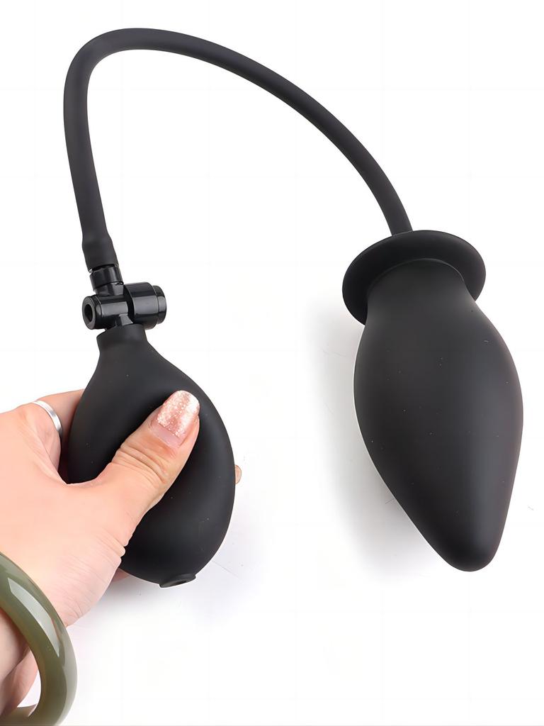 Inflatable Anal Plug Expandable Butt Plug Silicone Massager Sex Toys for Women Men Inflatable Anal Plug Backyard Anal Dildo