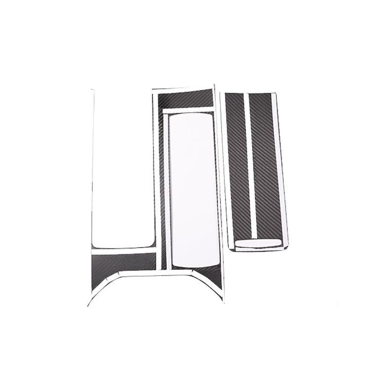 Real Carbon Fiber Car Interior Accessories Center Console Gear Shift Panel Trim Frame for Land Rover Range Rover Sport 2014-2017