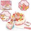 Birthday Cake For Kids Velcro For Cutting Candles Fruits 40Pcs Gift