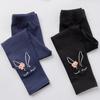 Bunny Embroidered Floral Leggings for Girls (2-7 Years) - Soft Stretchy Kids' Pants Cute Comfortable LeggingsToddlers & Children