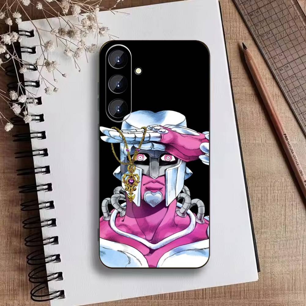 Anime Jojos Bizarres Adventures Phone Case For Samsung Galaxy A73,21,22,32,71,53,52,51,80,5G Soft Black Cover