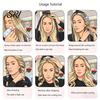 Lazy Curls Maker No Heat Hair Curling Rod Headband with 2 Scrunchies Claw Clip Overnight Sleeping Breathable Silk Ribbon Curler Women Long Roller