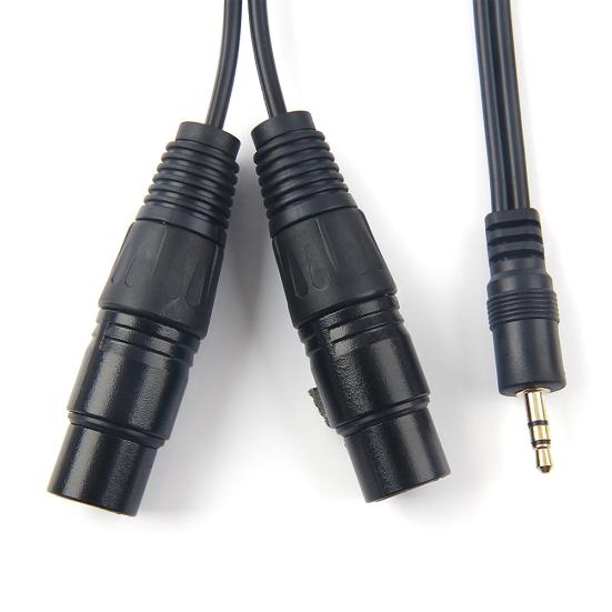 1,5 m XLR 3-polig 3,5 mm Stecker Splitter Buchse zu Klarem Signal Stereo Audiokabel