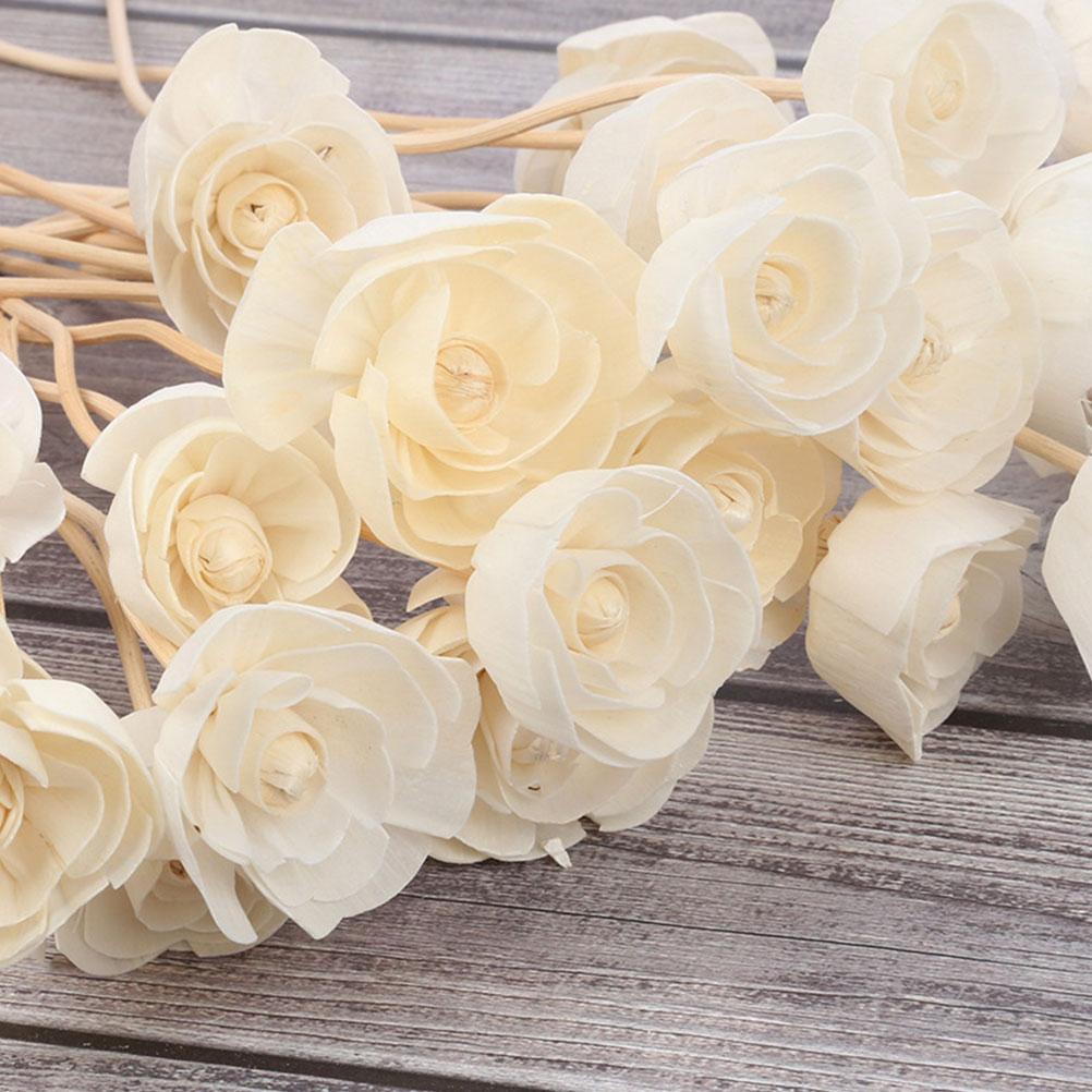 8 Pcs Air Freshener Rattan Sola Flower Office Fragrance for Man Rattans Wooden Perfume Diffuser Essential Oil Sticks