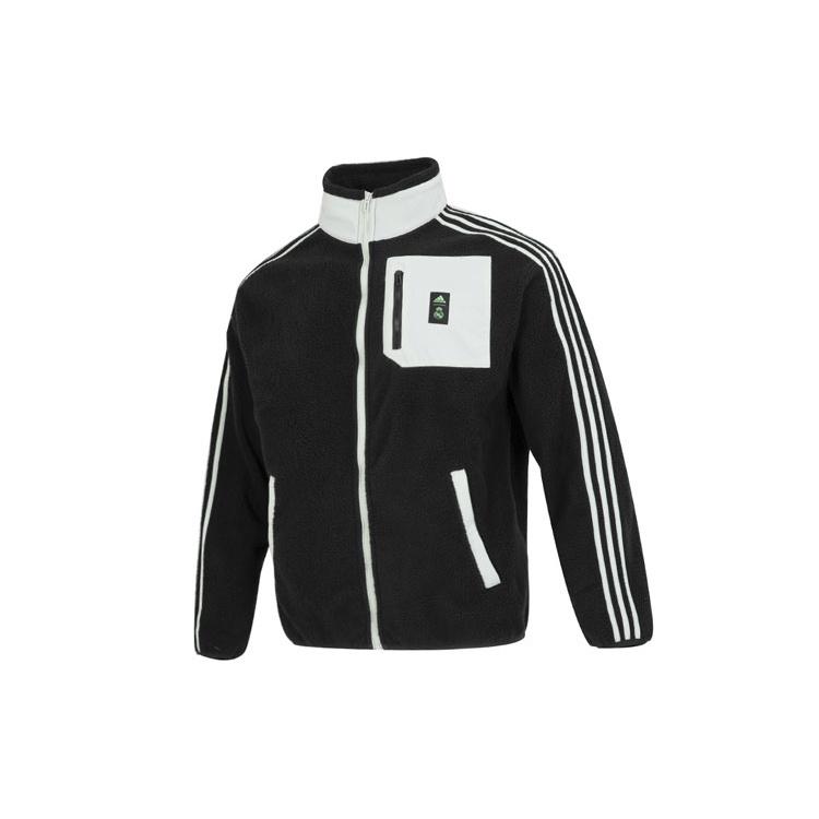 adidas Athletic Stand Collar Windproof Jacket Men s Black HT1136 S