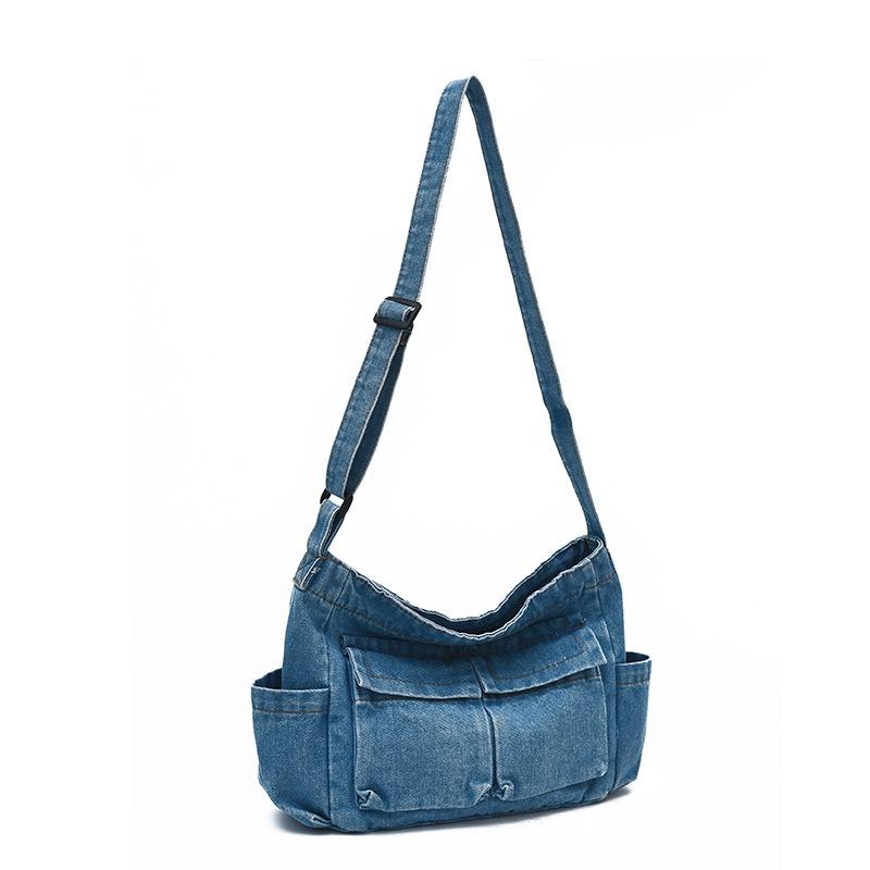 Denim Shoulder Bag Vintage Large Capacity Crossbody Bag