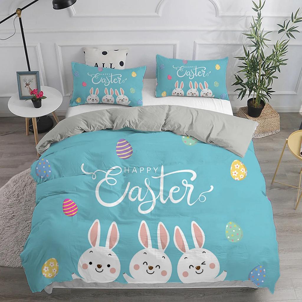 Comforter Cartoon Rabbit For Children Girl Boy Gift Bunny Polyester Cartoon Animals Theme For Bedroom Decorations