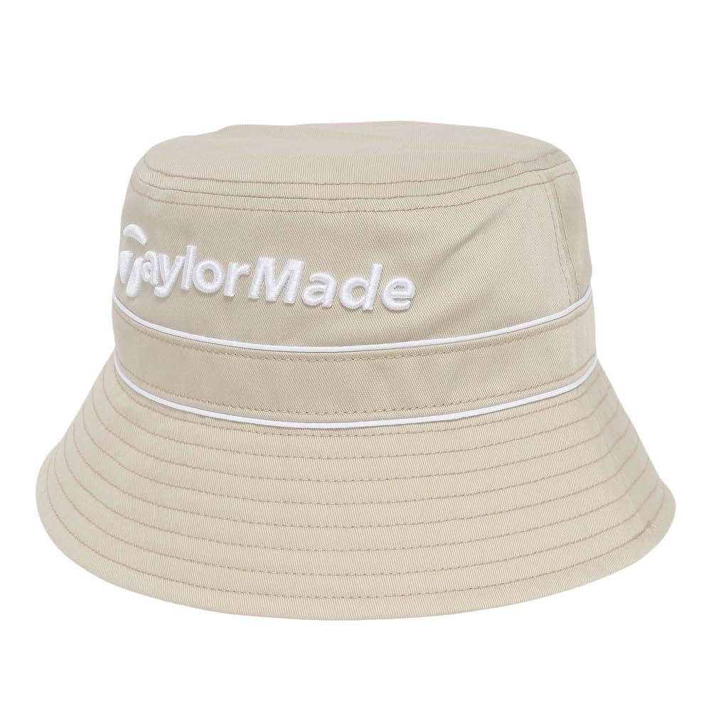 TaylorMade Men's Lined Bucket Hat, Beige, Size 58cm, with Visor, 2025SS UN559