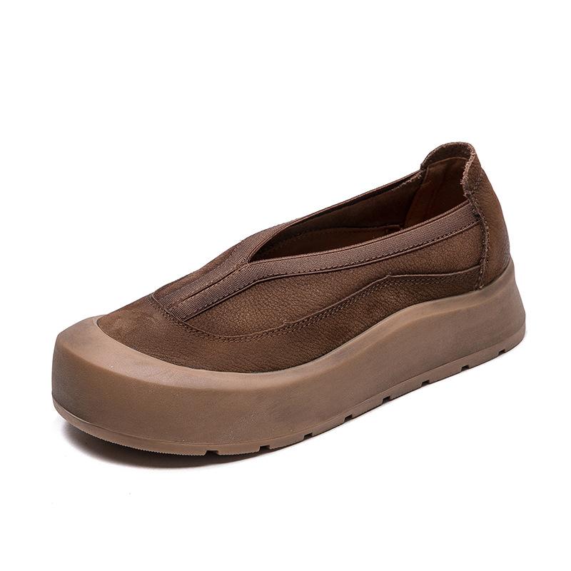 Mode Ballerinas Plateau Sandalen Schuhe Frau Lässige Slipper Weiches Leder Flach Marke Retro Damen Sneaker Sommer Slingback Sandalen