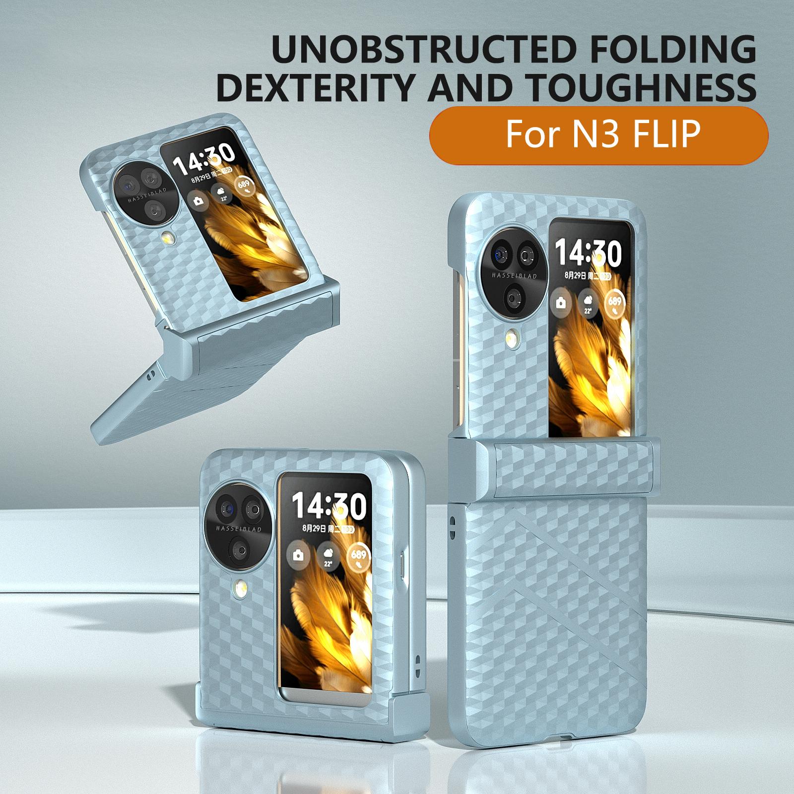 

For Oppo Find N3 Flip 5G Hard PC Case Anti-Drop Matte Texture Slim Phone Cover Blue